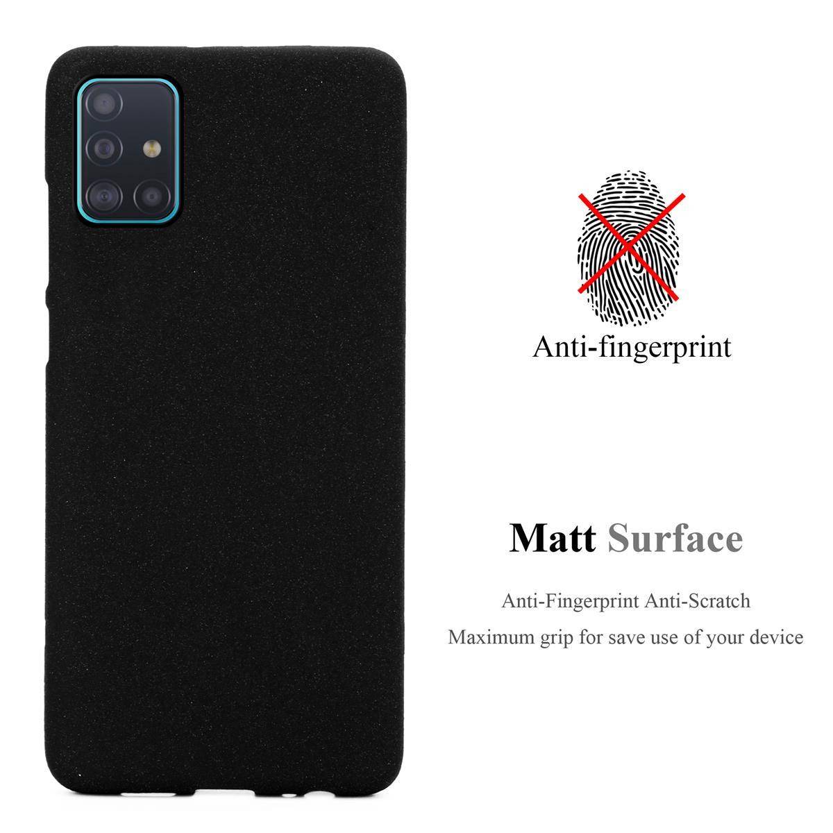 Cadorabo Schutzhülle für Samsung Galaxy A51 4G / M40s Hülle in Schwarz Handyhülle TPU Etui Cover Case