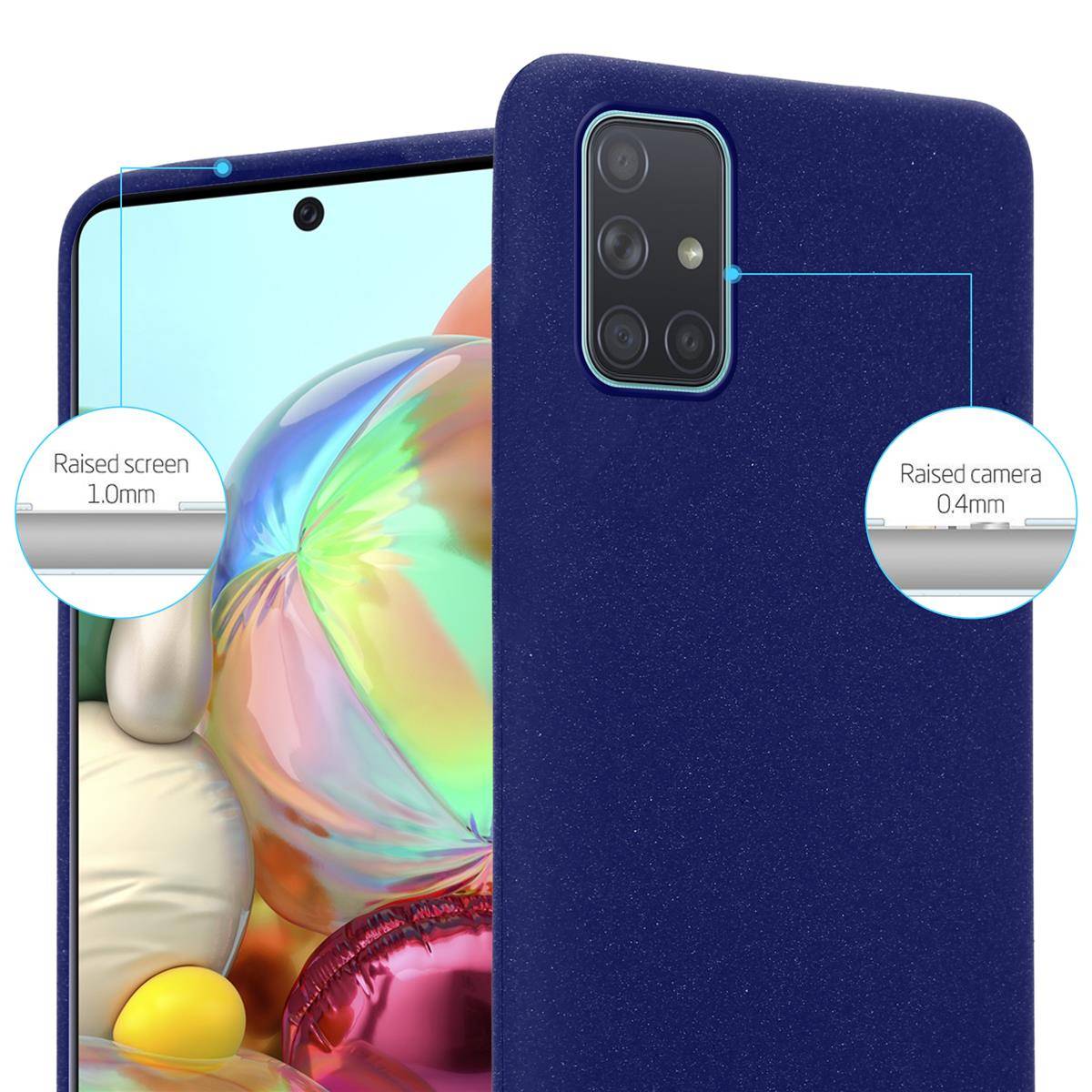 Cadorabo Schutzhülle für Samsung Galaxy A71 4G Hülle in Blau Handyhülle TPU Etui Cover Case