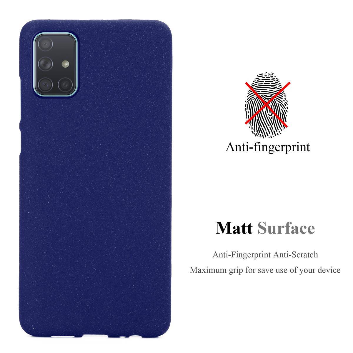 Cadorabo Schutzhülle für Samsung Galaxy A71 4G Hülle in Blau Handyhülle TPU Etui Cover Case