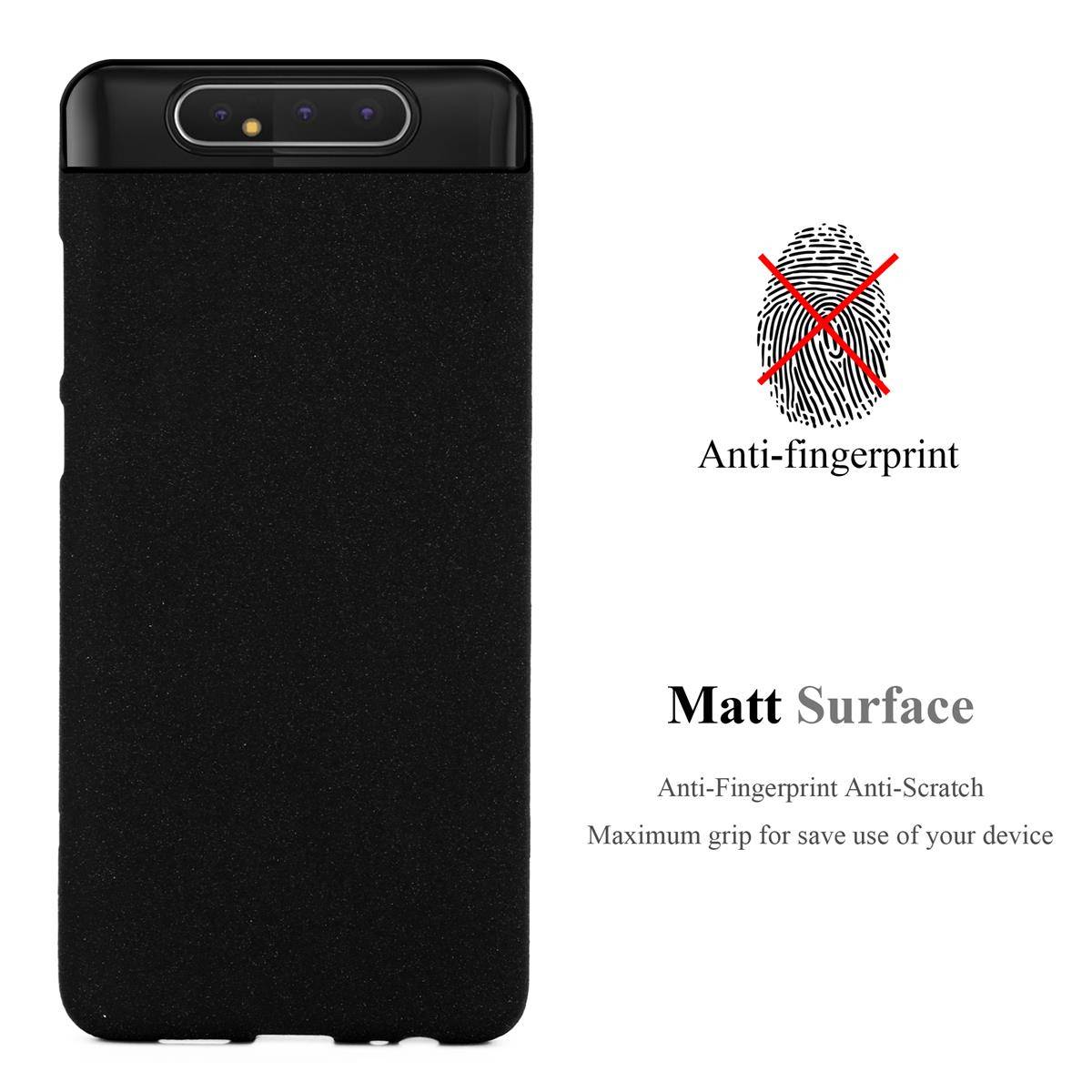 Cadorabo Schutzhülle für Samsung Galaxy A80 / A90 4G Hülle in Schwarz Handyhülle TPU Etui Cover Case
