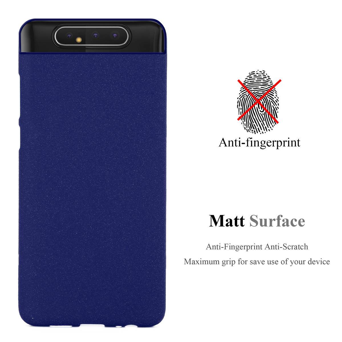 Cadorabo Schutzhülle für Samsung Galaxy A80 / A90 4G Hülle in Blau Handyhülle TPU Etui Cover Case