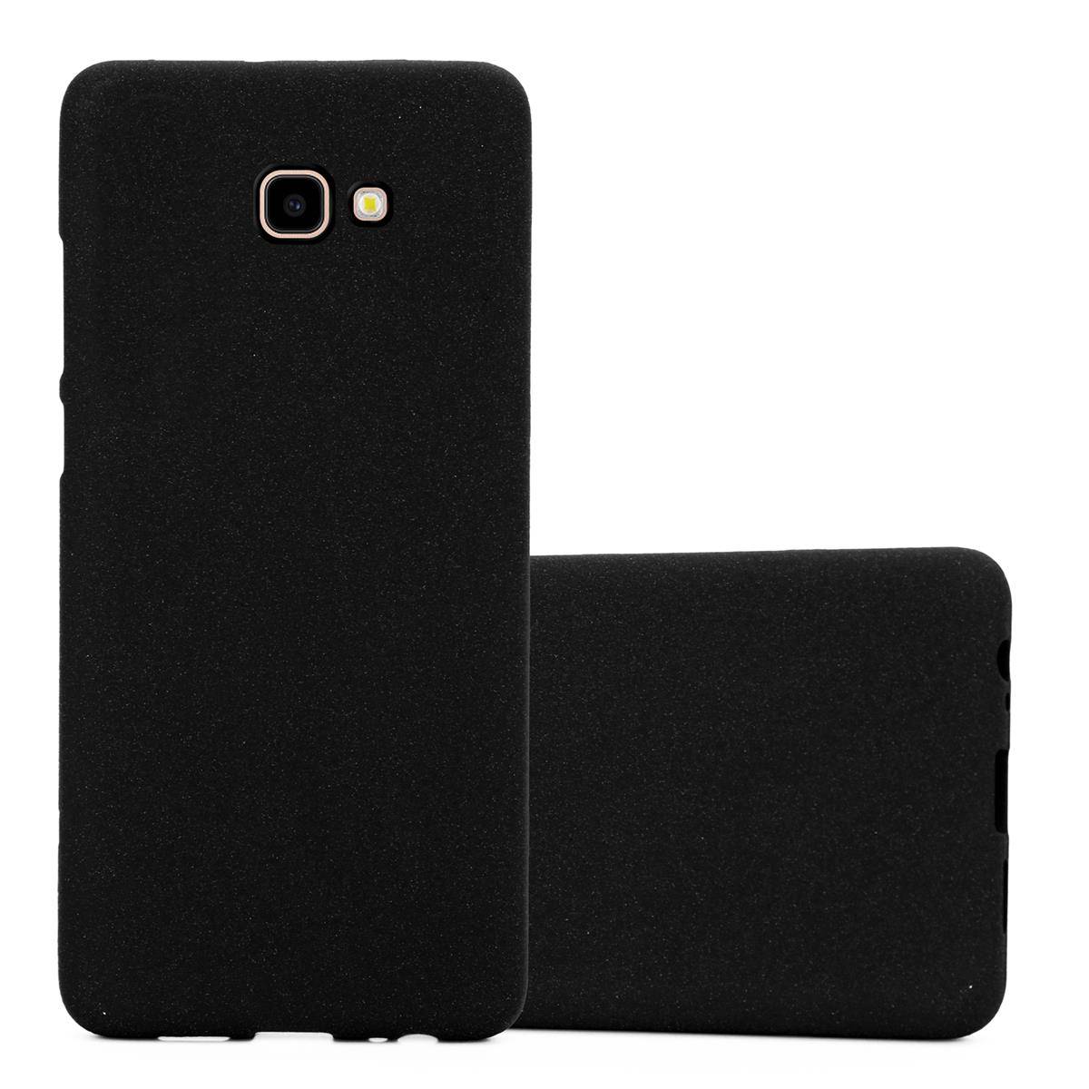 Cadorabo Schutzhülle für Samsung Galaxy J4 PLUS Hülle in Schwarz Handyhülle TPU Etui Cover Case