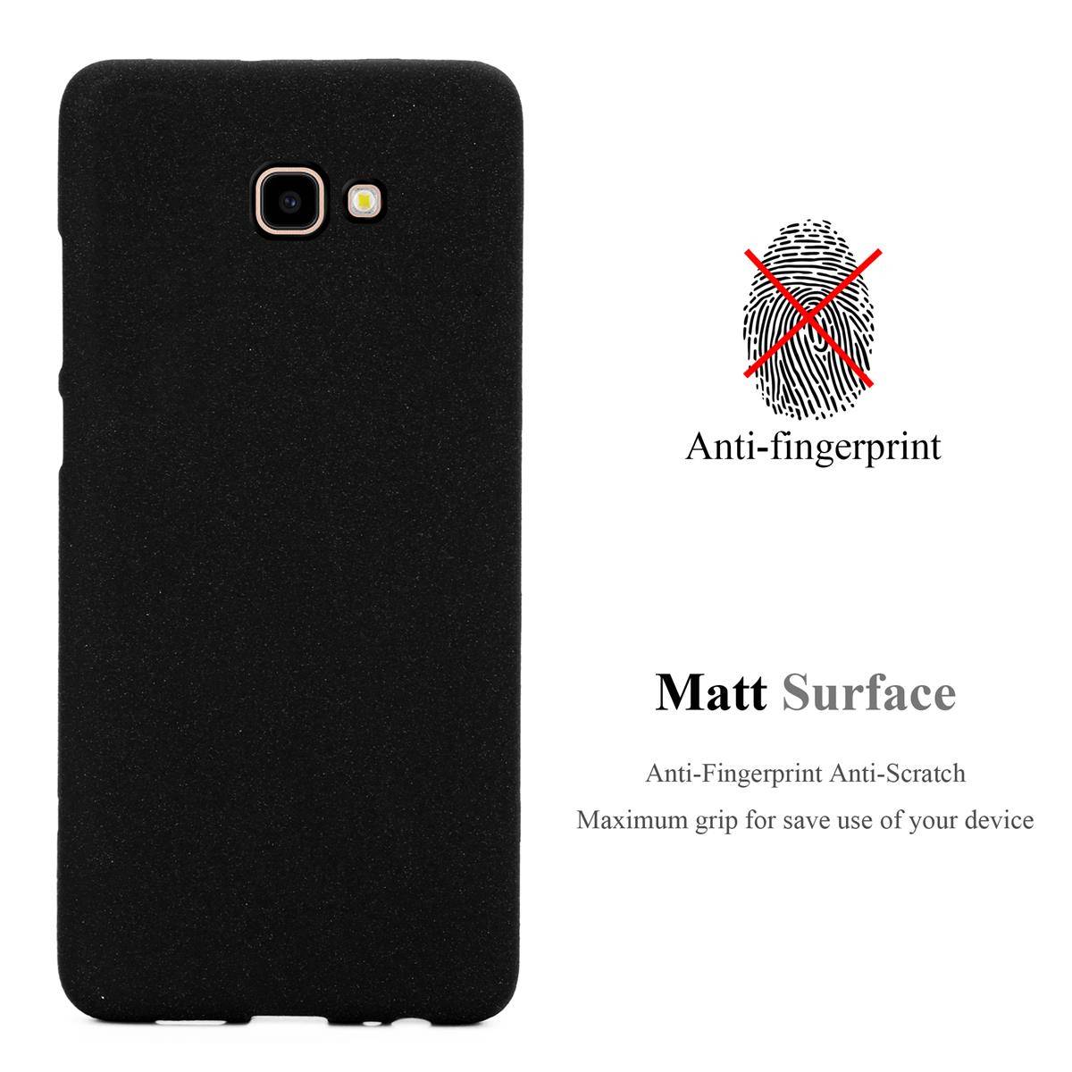 Cadorabo Schutzhülle für Samsung Galaxy J4 PLUS Hülle in Schwarz Handyhülle TPU Etui Cover Case