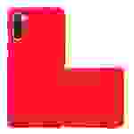 Cadorabo Schutzhülle für Samsung Galaxy NOTE 10 Hülle in Rot Handyhülle TPU Etui Cover Case