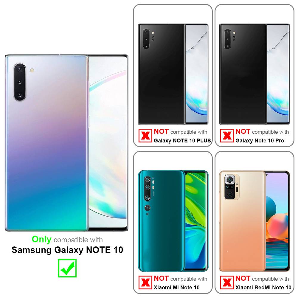 Cadorabo Schutzhülle für Samsung Galaxy NOTE 10 Hülle in Blau Handyhülle TPU Etui Cover Case