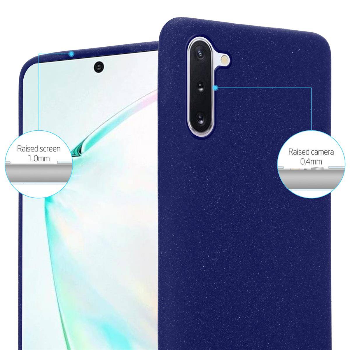 Cadorabo Schutzhülle für Samsung Galaxy NOTE 10 Hülle in Blau Handyhülle TPU Etui Cover Case