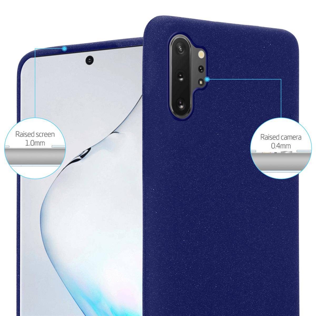 Cadorabo Schutzhülle für Samsung Galaxy NOTE 10 PLUS Hülle in Blau Handyhülle TPU Etui Cover Case