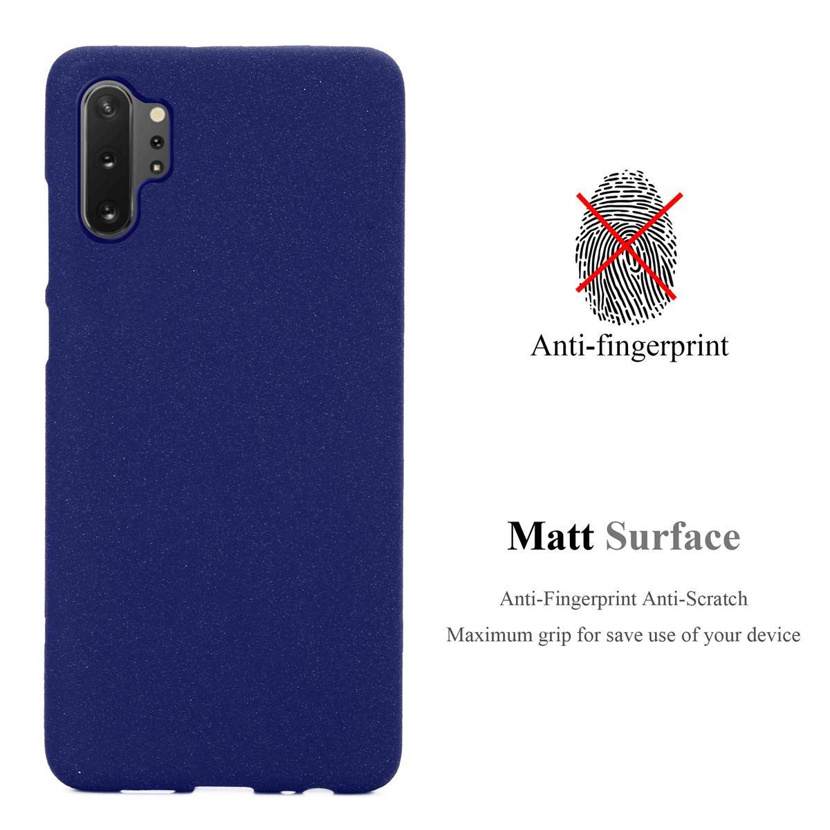 Cadorabo Schutzhülle für Samsung Galaxy NOTE 10 PLUS Hülle in Blau Handyhülle TPU Etui Cover Case