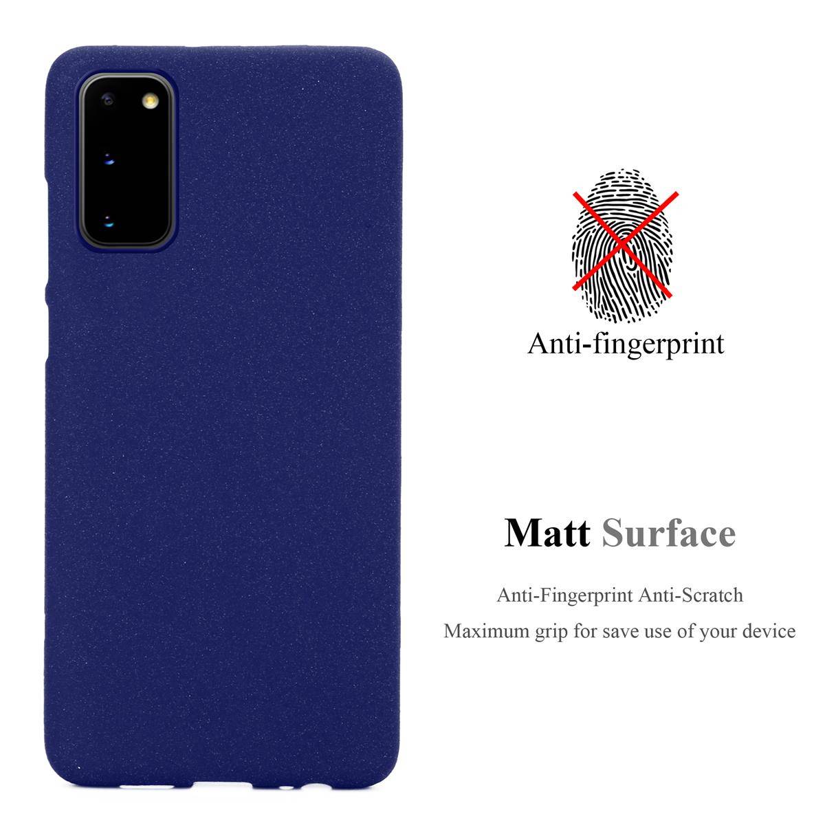 Cadorabo Schutzhülle für Samsung Galaxy S20 Hülle in Blau Handyhülle TPU Etui Cover Case