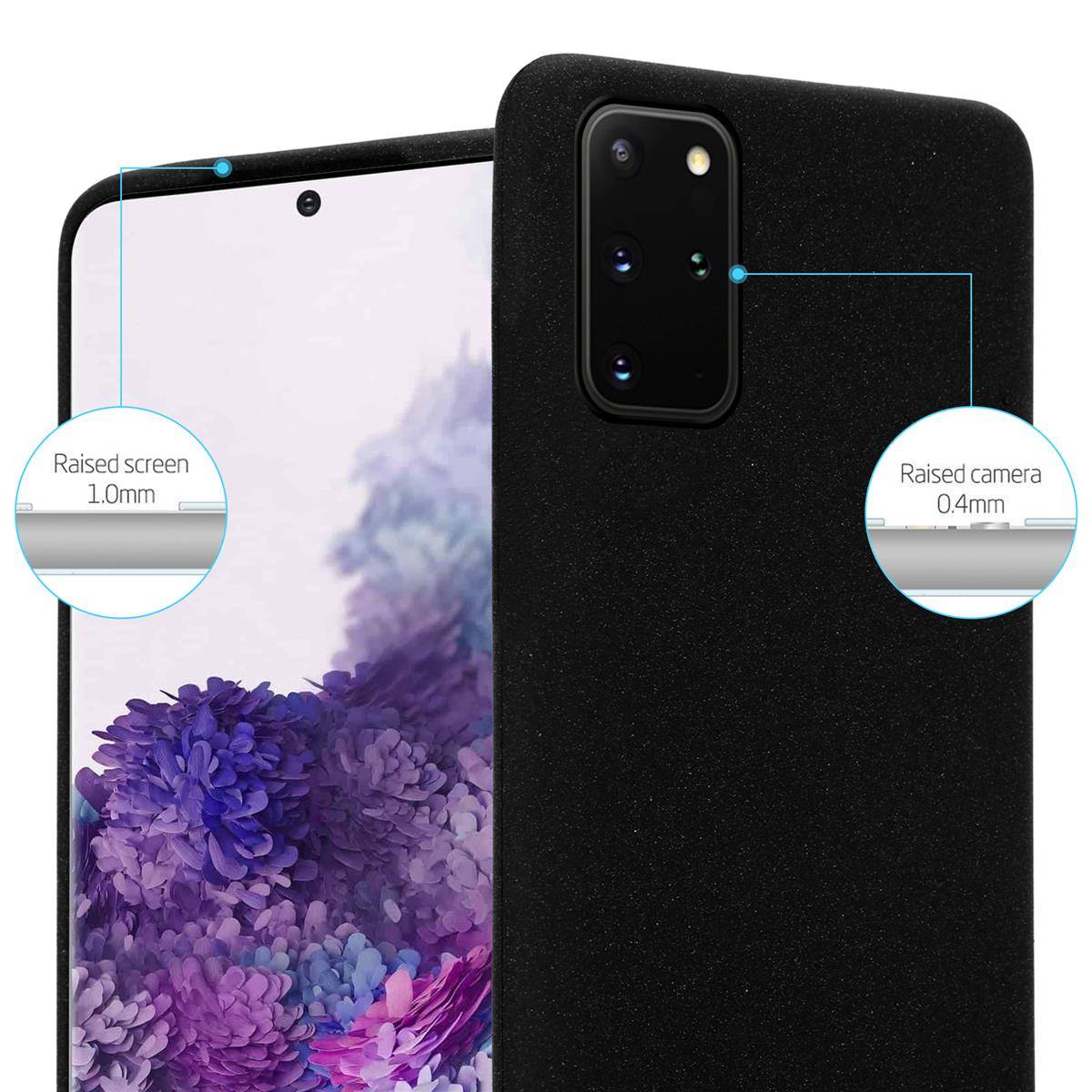 Cadorabo Schutzhülle für Samsung Galaxy S20 PLUS Hülle in Schwarz Handyhülle TPU Etui Cover Case