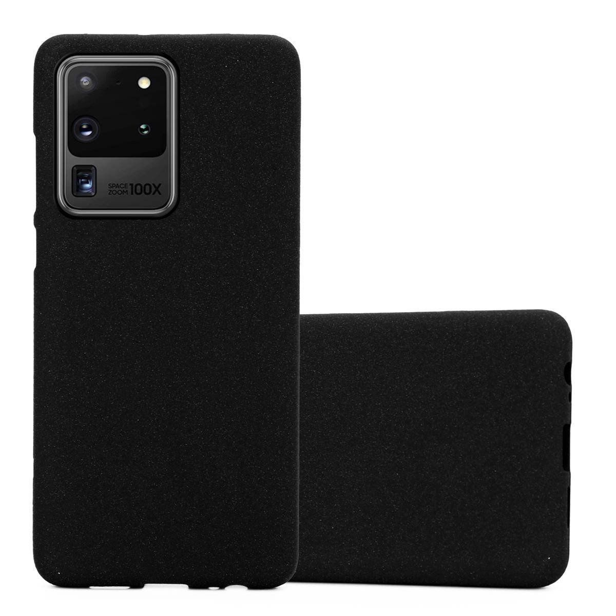 Cadorabo Schutzhülle für Samsung Galaxy S20 ULTRA Hülle in Schwarz Handyhülle TPU Etui Cover Case