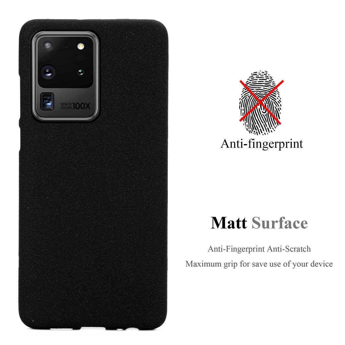 Cadorabo Schutzhülle für Samsung Galaxy S20 ULTRA Hülle in Schwarz Handyhülle TPU Etui Cover Case