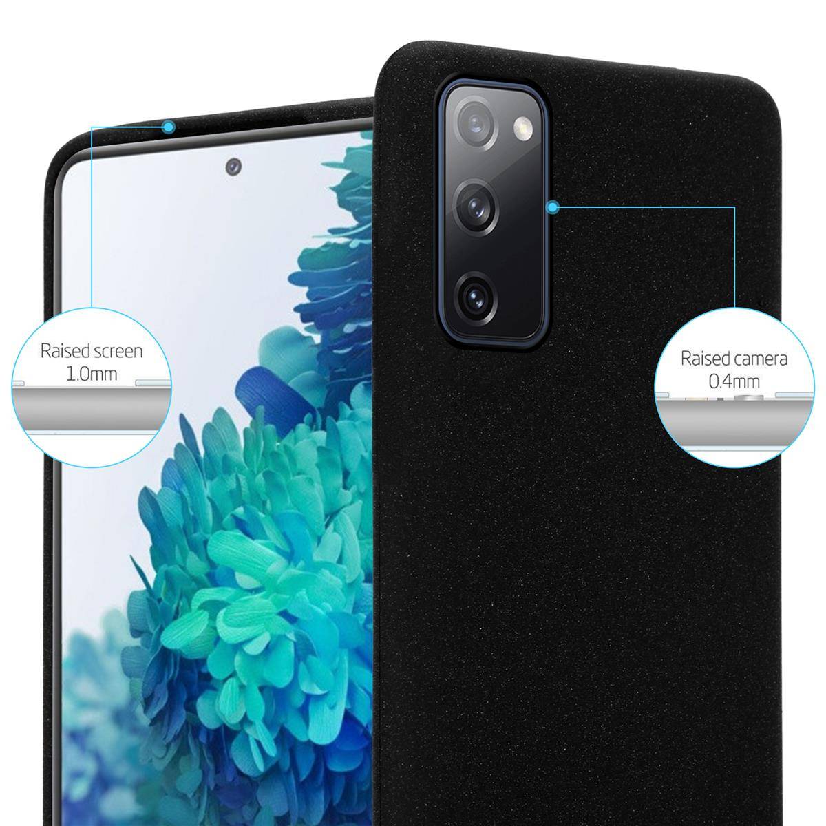 Cadorabo Schutzhülle für Samsung Galaxy S20 FE Hülle in Schwarz Handyhülle TPU Etui Cover Case