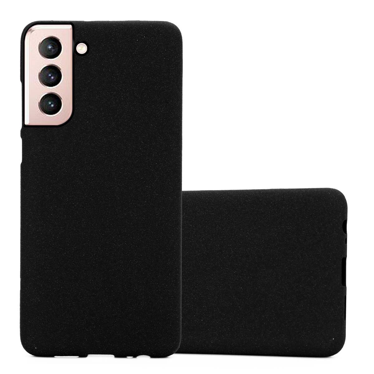 Cadorabo Schutzhülle für Samsung Galaxy S21 5G Hülle in Schwarz Handyhülle TPU Etui Cover Case