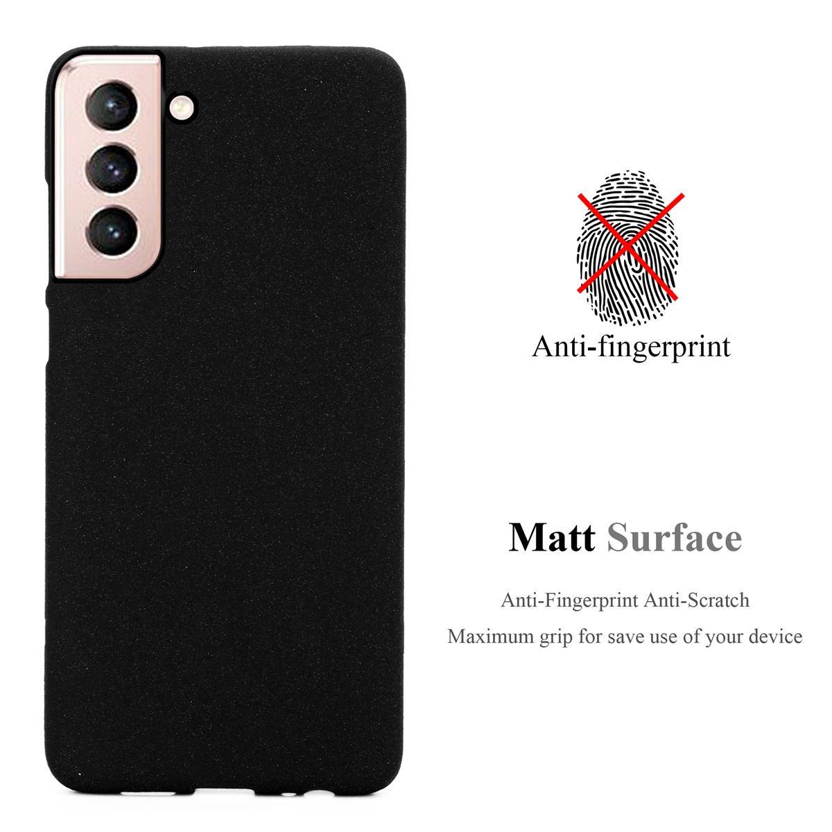 Cadorabo Schutzhülle für Samsung Galaxy S21 5G Hülle in Schwarz Handyhülle TPU Etui Cover Case
