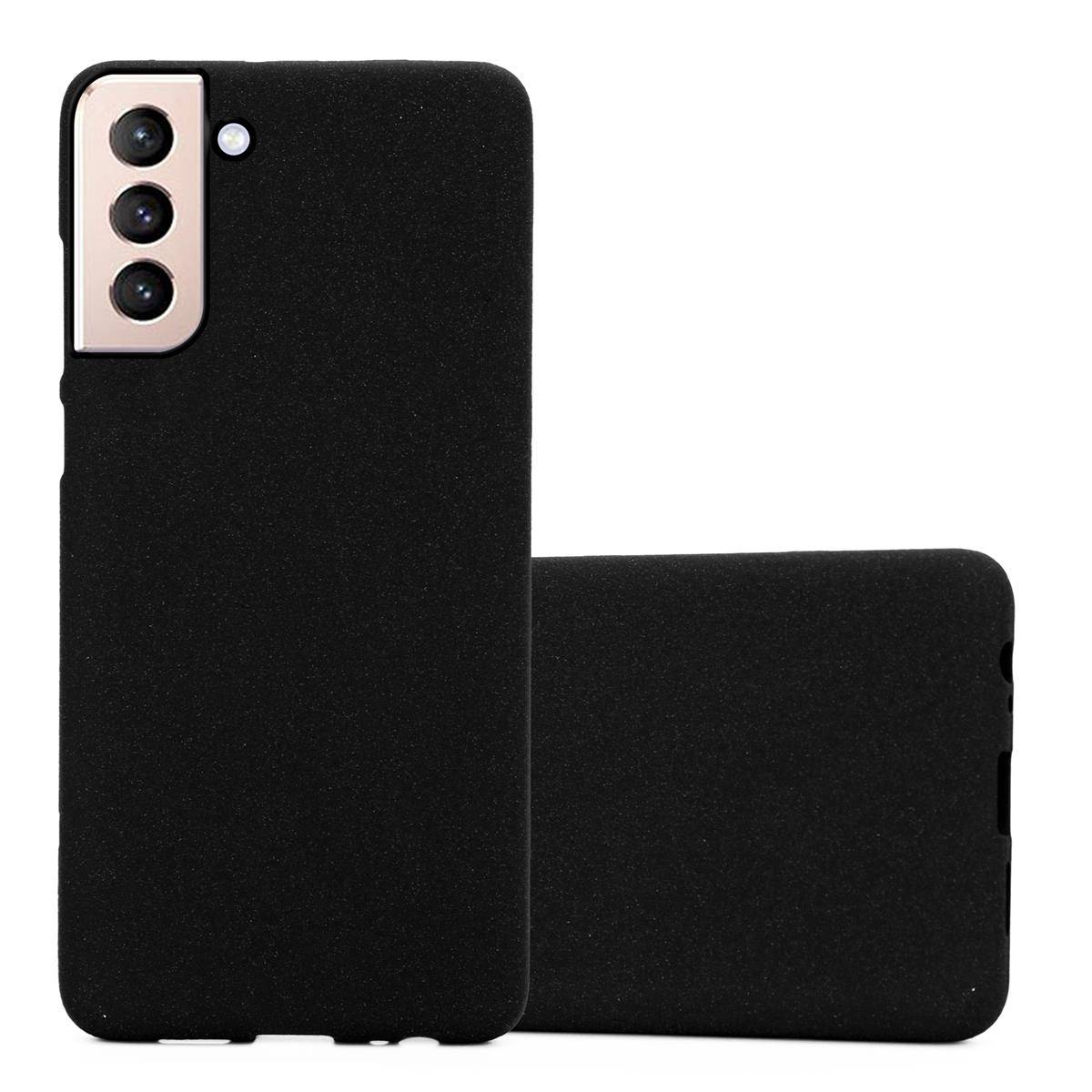 Cadorabo Schutzhülle für Samsung Galaxy S21 PLUS Hülle in Schwarz Handyhülle TPU Etui Cover Case