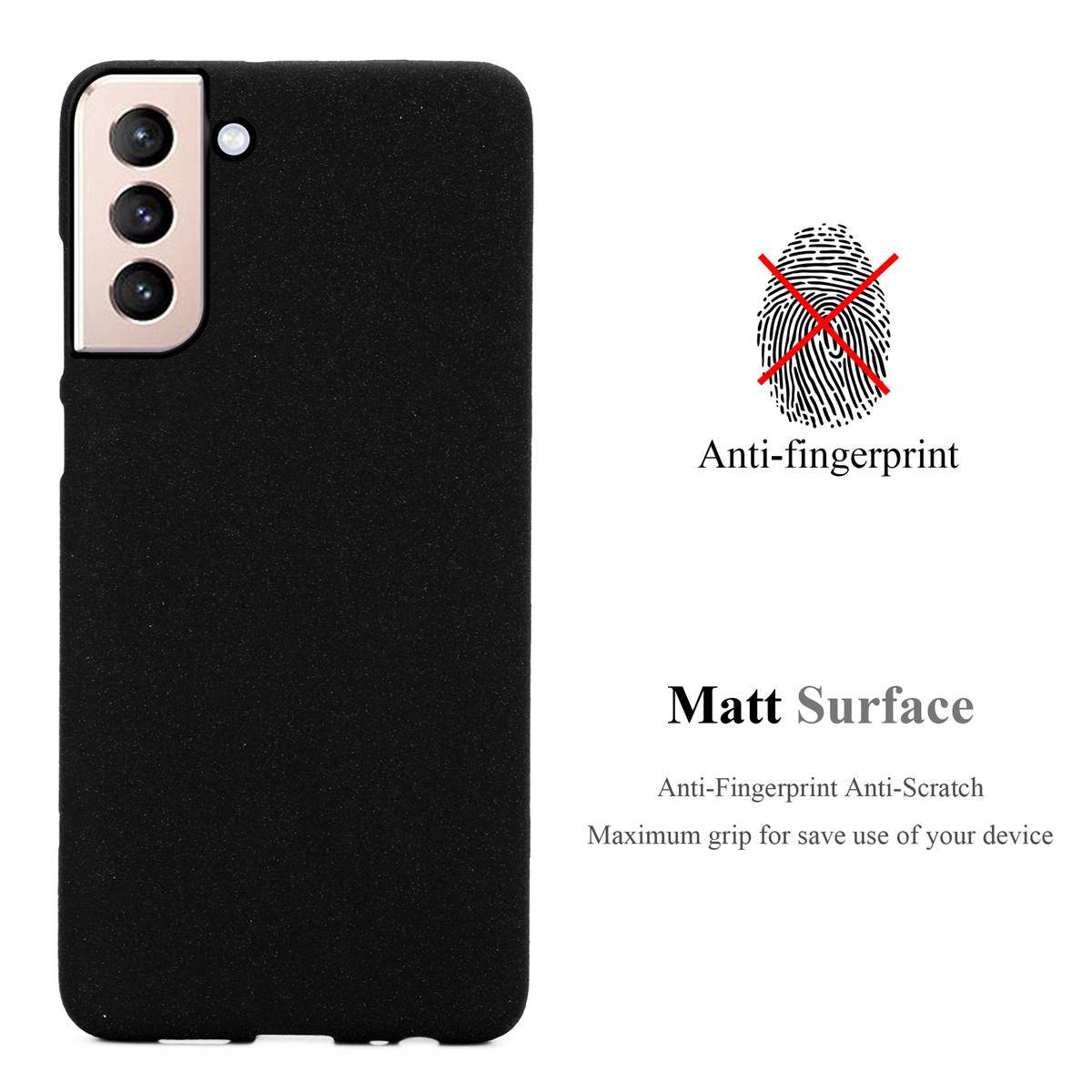 Cadorabo Schutzhülle für Samsung Galaxy S21 PLUS Hülle in Schwarz Handyhülle TPU Etui Cover Case