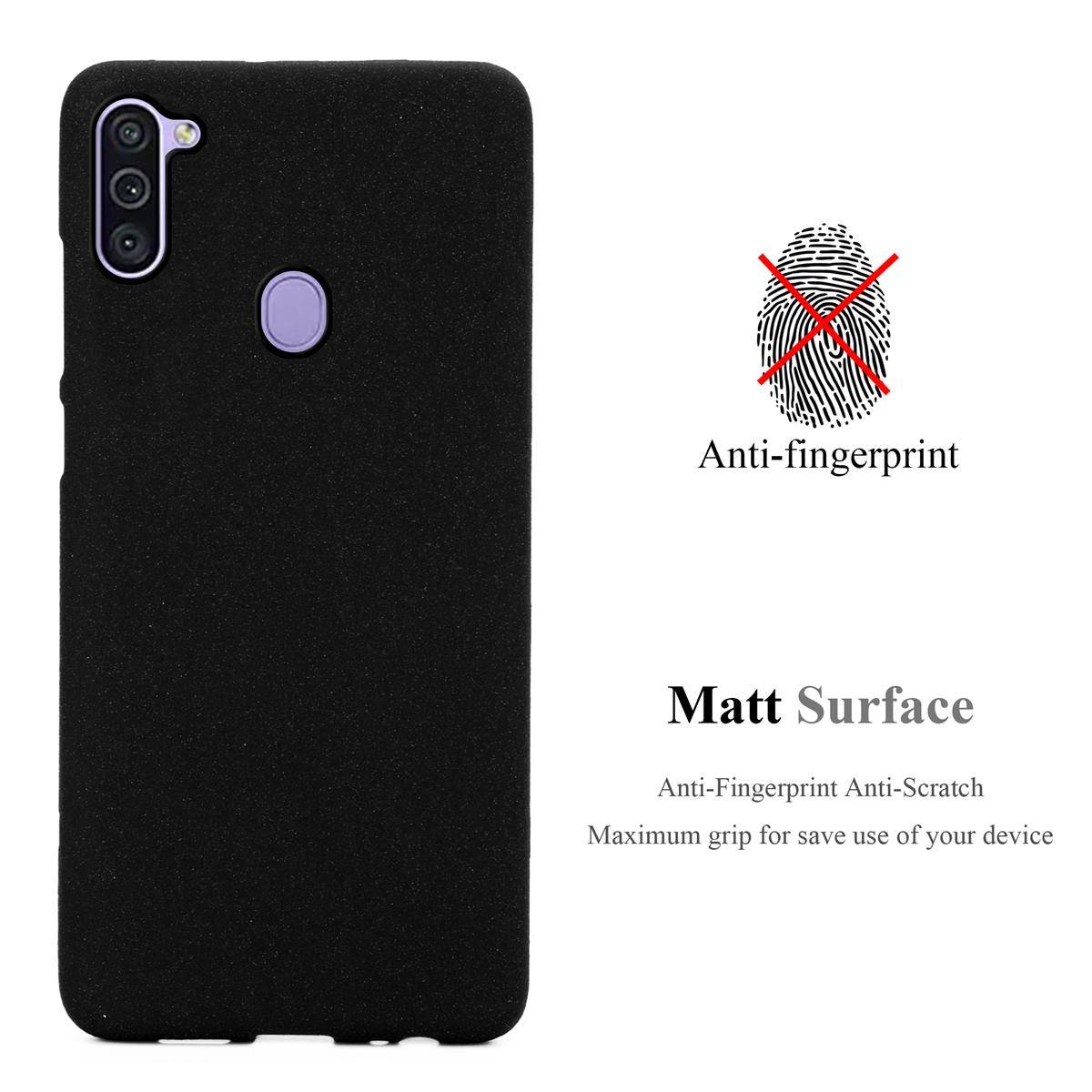Cadorabo Schutzhülle für Samsung Galaxy A11 / M11 Hülle in Schwarz Handyhülle TPU Etui Cover Case