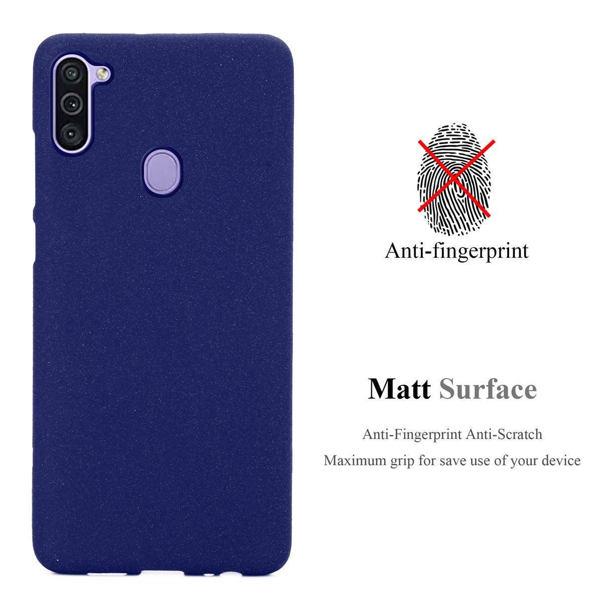Cadorabo Schutzhülle für Samsung Galaxy A11 / M11 Hülle in Blau Handyhülle TPU Etui Cover Case