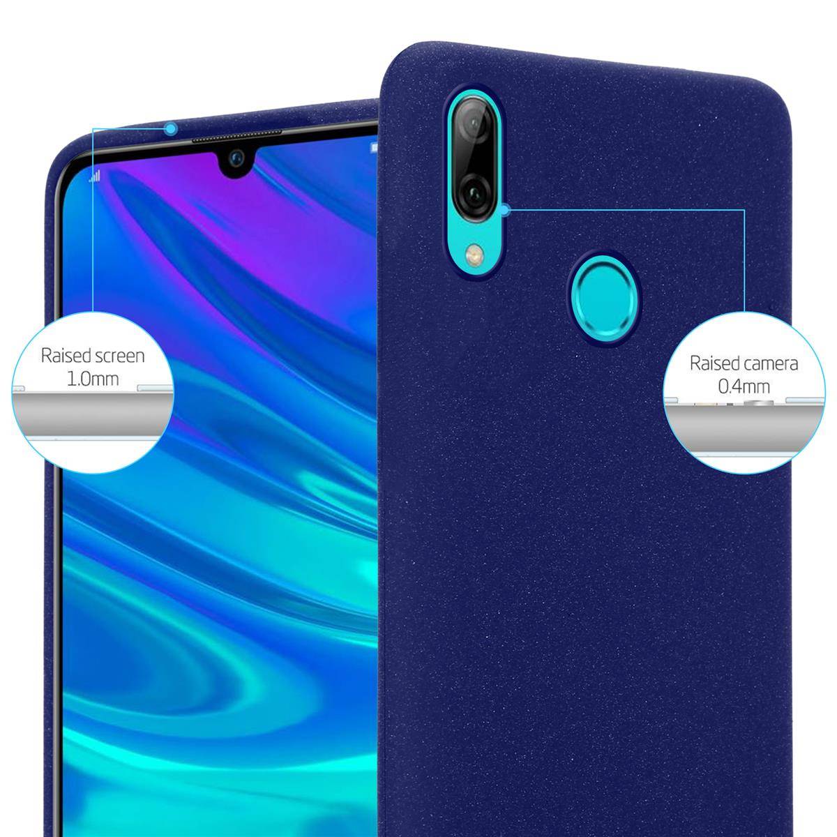 Cadorabo Schutzhülle für Honor 10 LITE / Huawei P SMART 2019 Hülle in Blau Handyhülle TPU Etui Cover Case