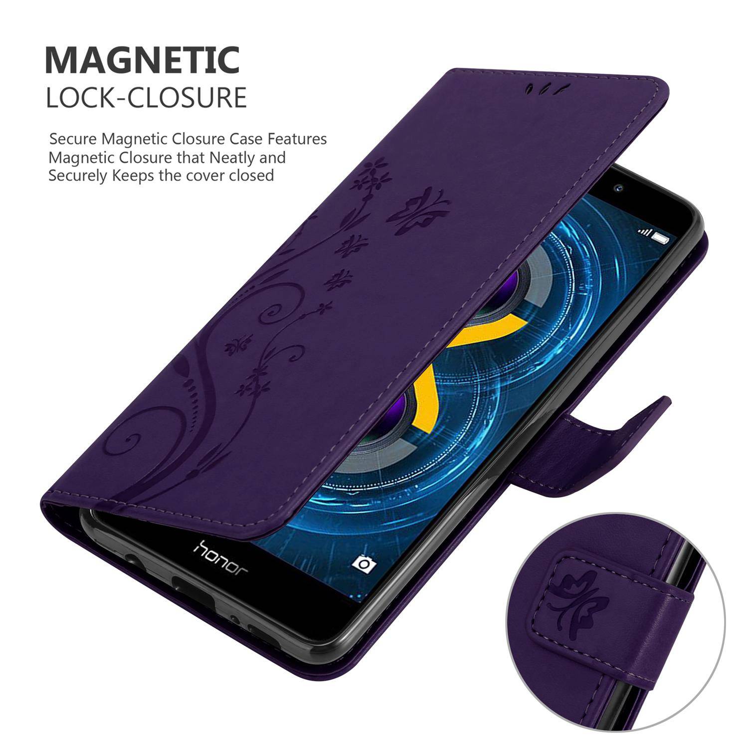 Cadorabo Hülle für Huawei MATE 9 LITE / GR5 2017 / Honor 6X Schutz Hülle in Lila Schutzhülle Handy Hülle Etui Case