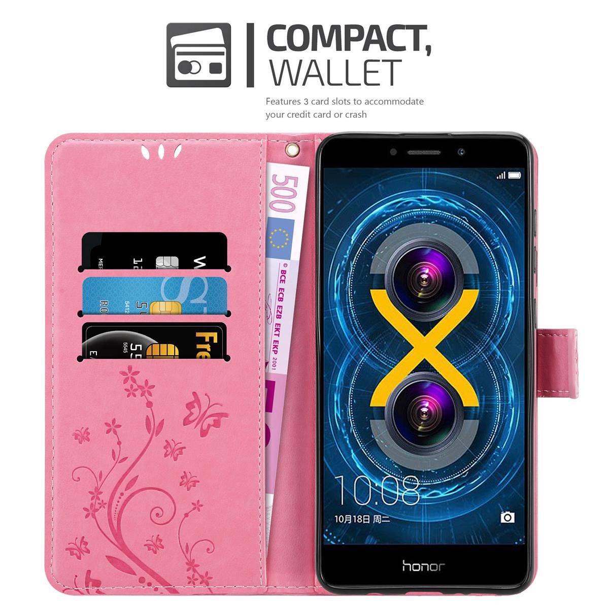 Cadorabo Hülle für Huawei MATE 9 LITE / GR5 2017 / Honor 6X Schutz Hülle in Rosa Schutzhülle Handy Hülle Etui Case