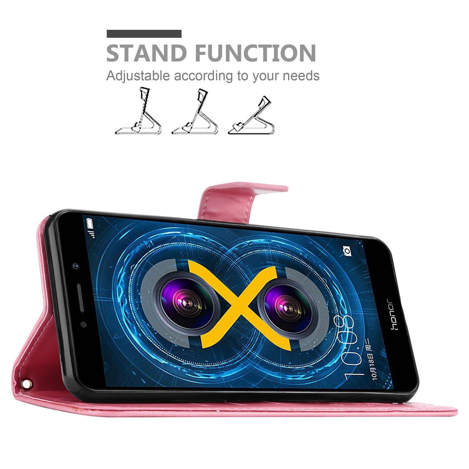 Cadorabo Hülle für Huawei MATE 9 LITE / GR5 2017 / Honor 6X Schutz Hülle in Rosa Schutzhülle Handy Hülle Etui Case