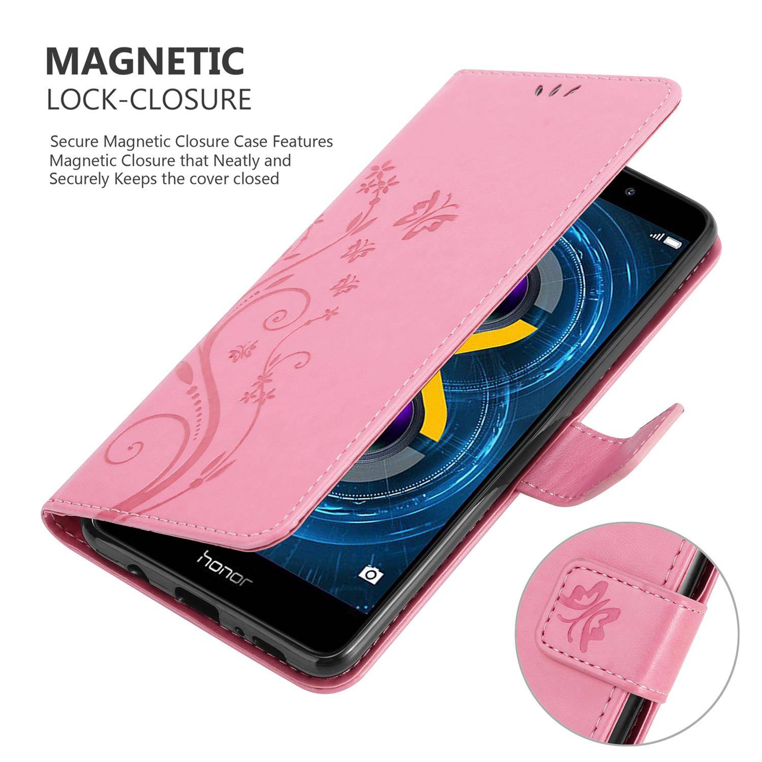 Cadorabo Hülle für Huawei MATE 9 LITE / GR5 2017 / Honor 6X Schutz Hülle in Rosa Schutzhülle Handy Hülle Etui Case