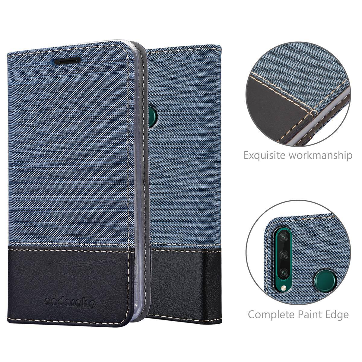 Cadorabo Hülle für Huawei Y6P Schutzhülle in Blau Handy Hülle Etui Book Case Cover
