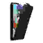 Cadorabo Hülle für Samsung Galaxy A51 4G / M40s Schutz Hülle in Schwarz Flip Etui Handyhülle Case Cover