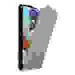 Cadorabo Hülle für Samsung Galaxy A51 4G / M40s Schutz Hülle in Grau Flip Etui Handyhülle Case Cover