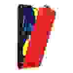 Cadorabo Hülle für Samsung Galaxy A80 / A90 4G Schutz Hülle in Rot Flip Etui Handyhülle Case Cover