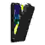Cadorabo Hülle für Samsung Galaxy A80 / A90 4G Schutz Hülle in Schwarz Flip Etui Handyhülle Case Cover