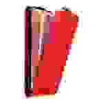 Cadorabo Hülle für Samsung Galaxy NOTE 20 PLUS Schutz Hülle in Rot Flip Etui Handyhülle Case Cover