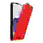 Cadorabo Hülle für Samsung Galaxy S20 Schutz Hülle in Rot Flip Etui Handyhülle Case Cover