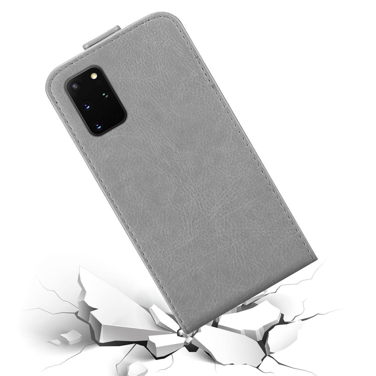 Cadorabo Hülle für Samsung Galaxy S20 PLUS Schutz Hülle in Grau Flip Etui Handyhülle Case Cover