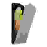 Cadorabo Hülle für Samsung Galaxy S21 ULTRA Schutz Hülle in Grau Flip Etui Handyhülle Case Cover