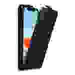 Cadorabo Hülle für Apple iPhone 11 Schutz Hülle in Schwarz Flip Etui Handyhülle Case Cover