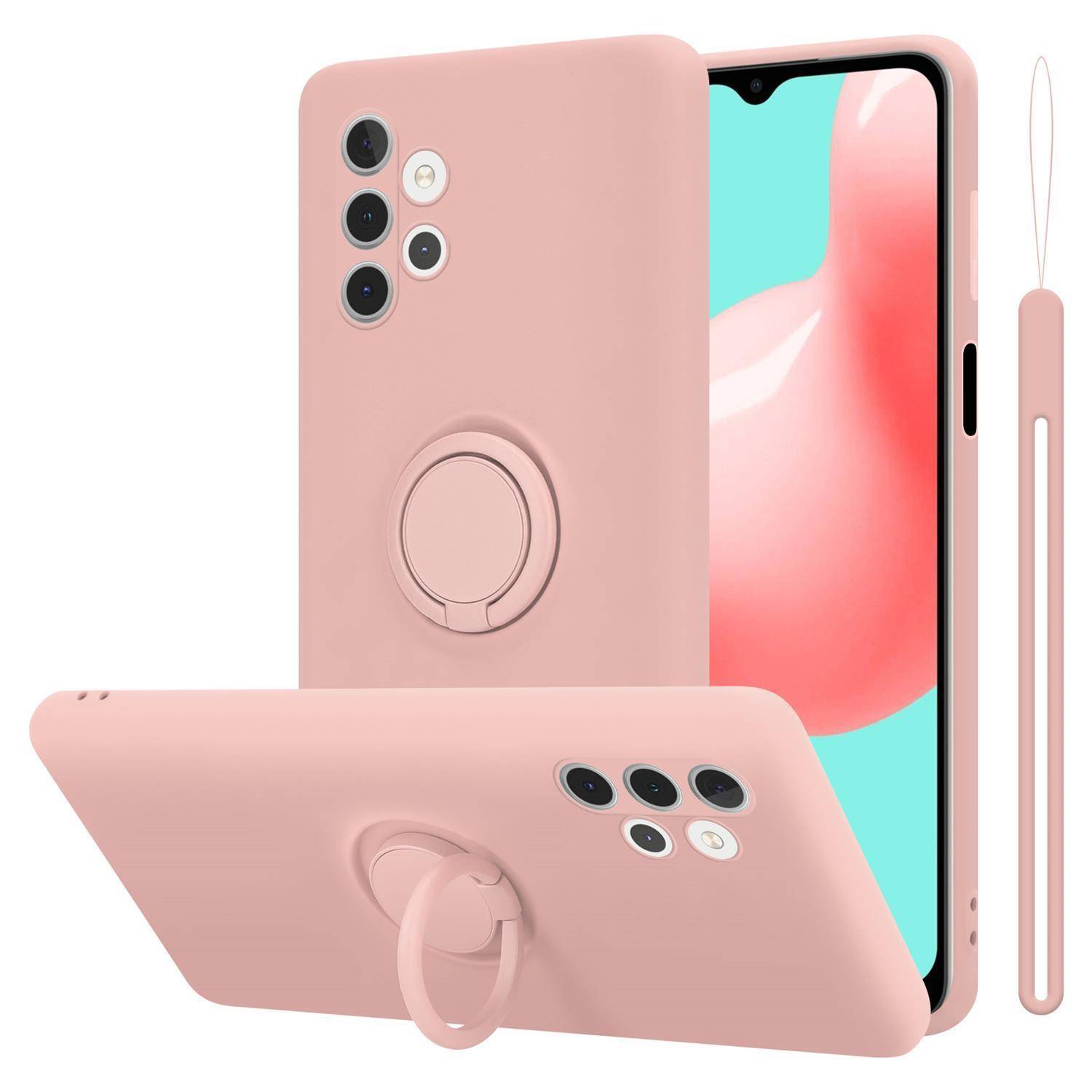 Cadorabo Hülle für Samsung Galaxy A32 4G Schutz Hülle in Rosa Handyhülle TPU Etui Case Cover