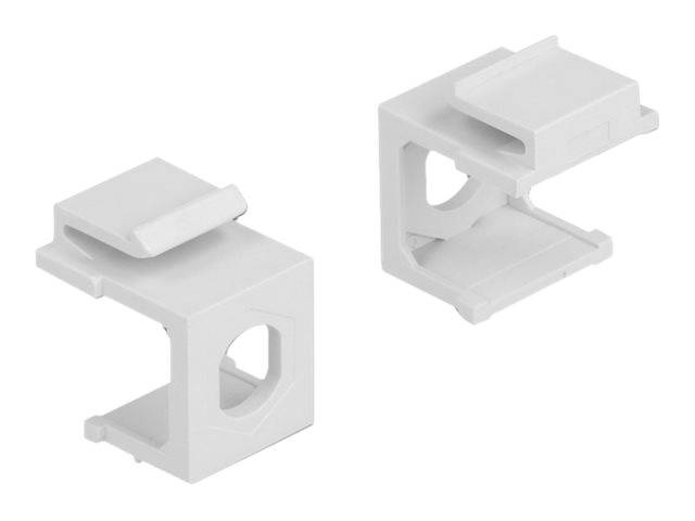 Delock - Modulare Eingabe (leer) - weiß - 1 Anschluss (Packung mit 4)