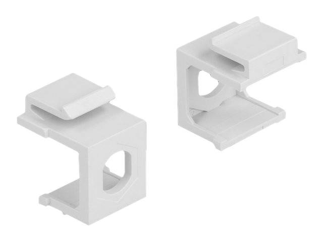 Delock - Modulare Eingabe (leer) - weiß - 1 Anschluss (Packung mit 4)