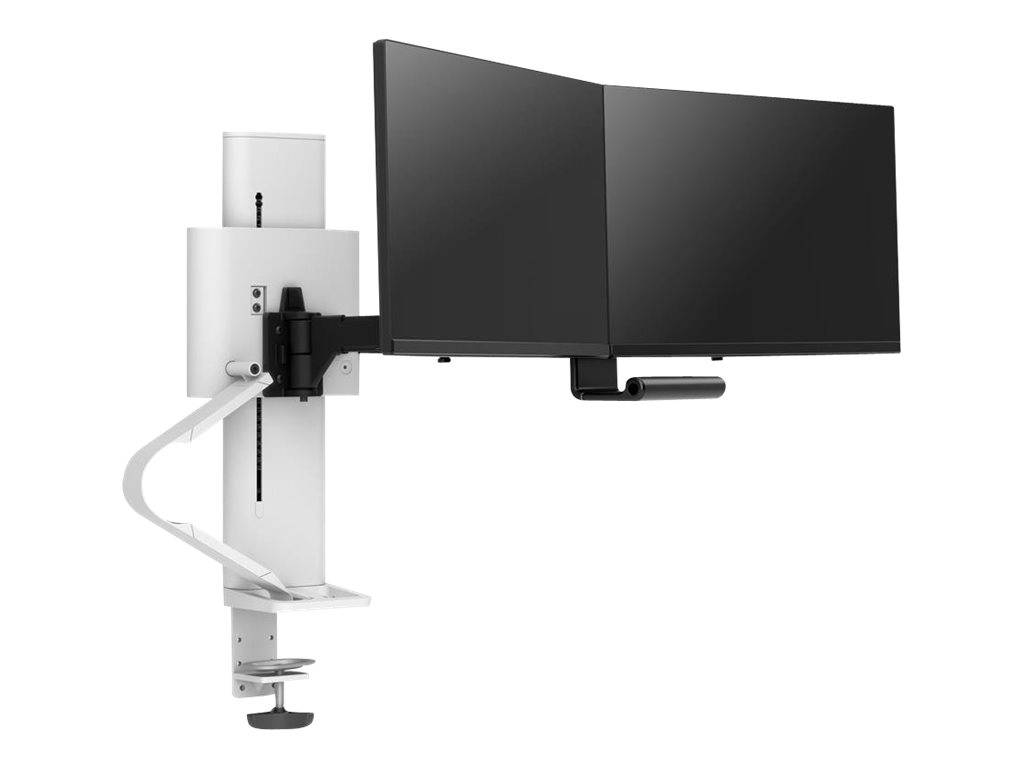 Ergotron TRACE™ Monitor-Tischhalterung 2 Display(s) 53,3 cm (21") - 68,6 cm (27") Weiß Drehbar, Höhenverstellbar, Neigbar, Schwenkbar