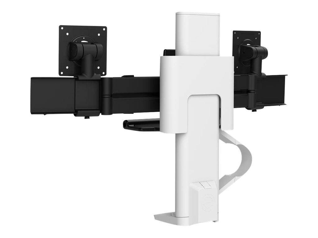 Ergotron TRACE™ Monitor-Tischhalterung 2 Display(s) 53,3 cm (21") - 68,6 cm (27") Weiß Drehbar, Höhenverstellbar, Neigbar, Schwenkbar