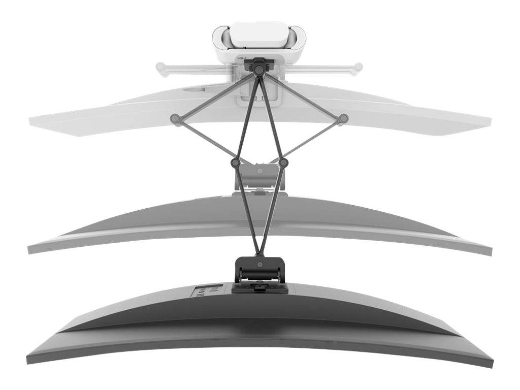 Ergotron TRACE - Befestigungskit (Pivot, Basis, VESA-Abstandshalter, Hubsäule, Verlängerungsarm, 2-teilige Tischklemme) - für LCD-Display (Constant