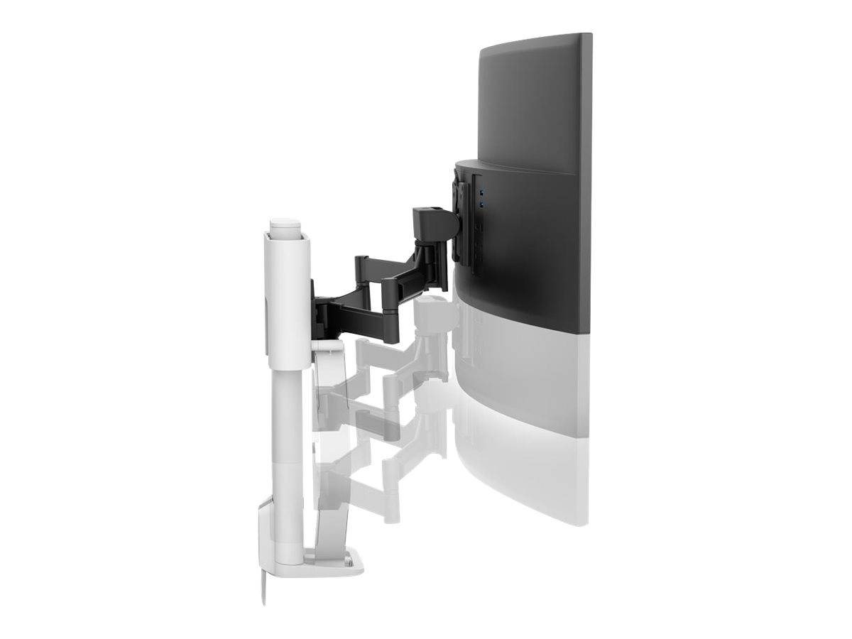 Ergotron TRACE - Befestigungskit (Pivot, Basis, VESA-Abstandshalter, Hubsäule, Verlängerungsarm, 2-teilige Tischklemme) - für LCD-Display (Constant