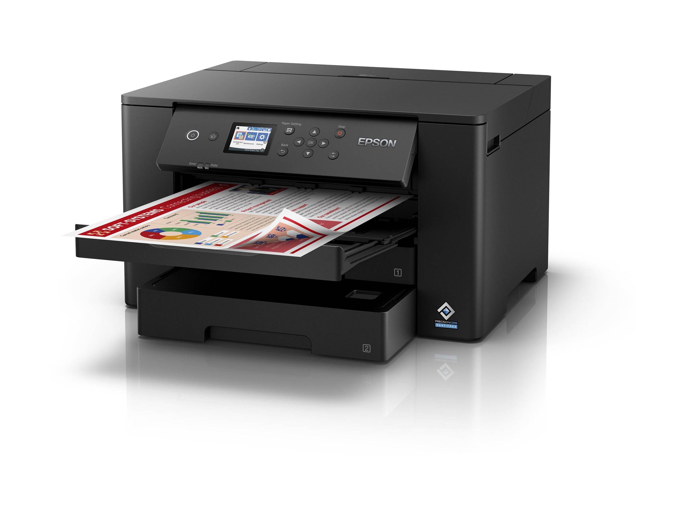 Epson WorkForce WF-7310DTW - Drucker - Farbe - Duplex - Tintenstrahl - A3 - 4.800 x 2.400 dpi - bis zu 25 Seiten/Min. (einfarbig)/
