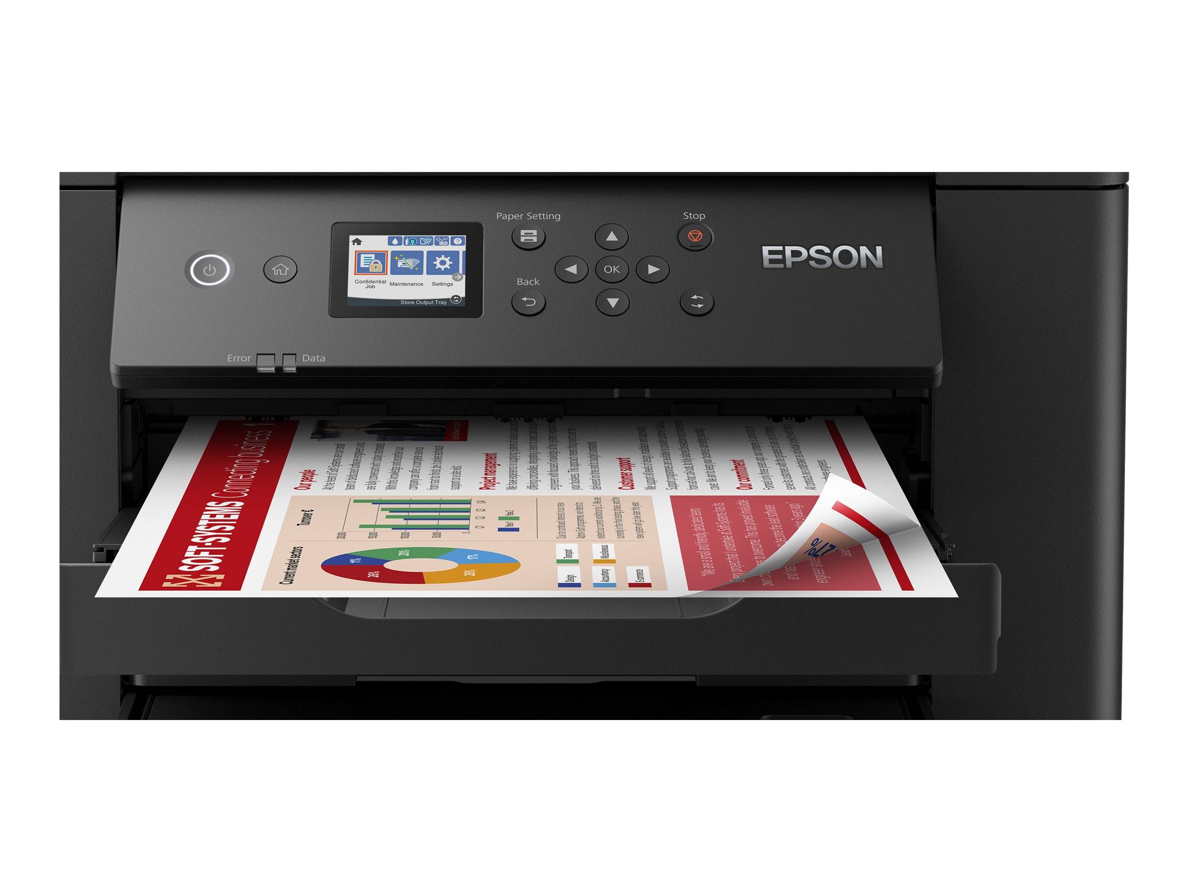 Epson WorkForce WF-7310DTW - Drucker - Farbe - Duplex - Tintenstrahl - A3 - 4.800 x 2.400 dpi - bis zu 25 Seiten/Min. (e