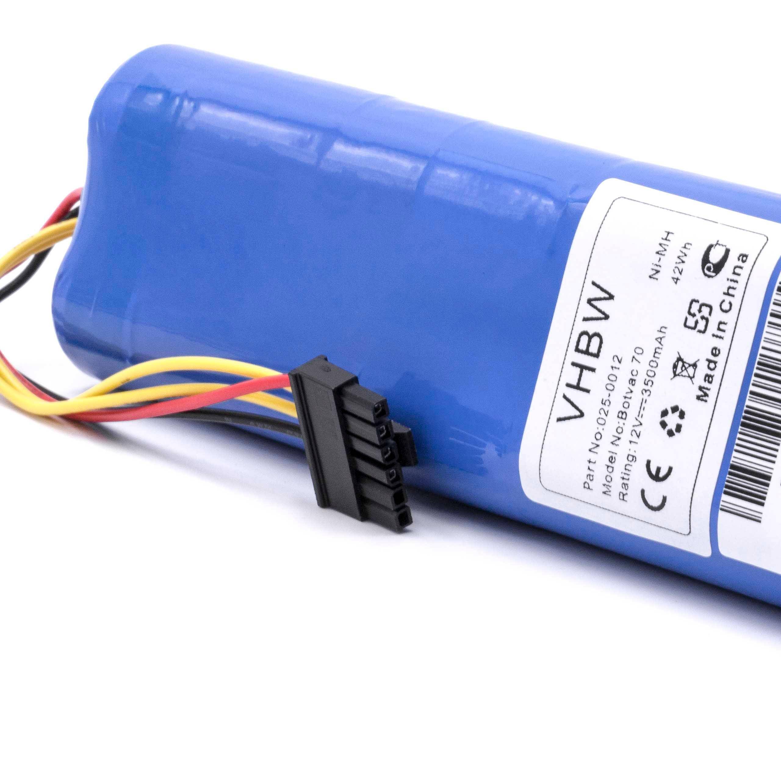 vhbw Akku kompatibel mit Neato Botvac 70, 70E, 75, Connected, 80, 85 Staubsauger (3500 mAh, 12 V, NiMH)