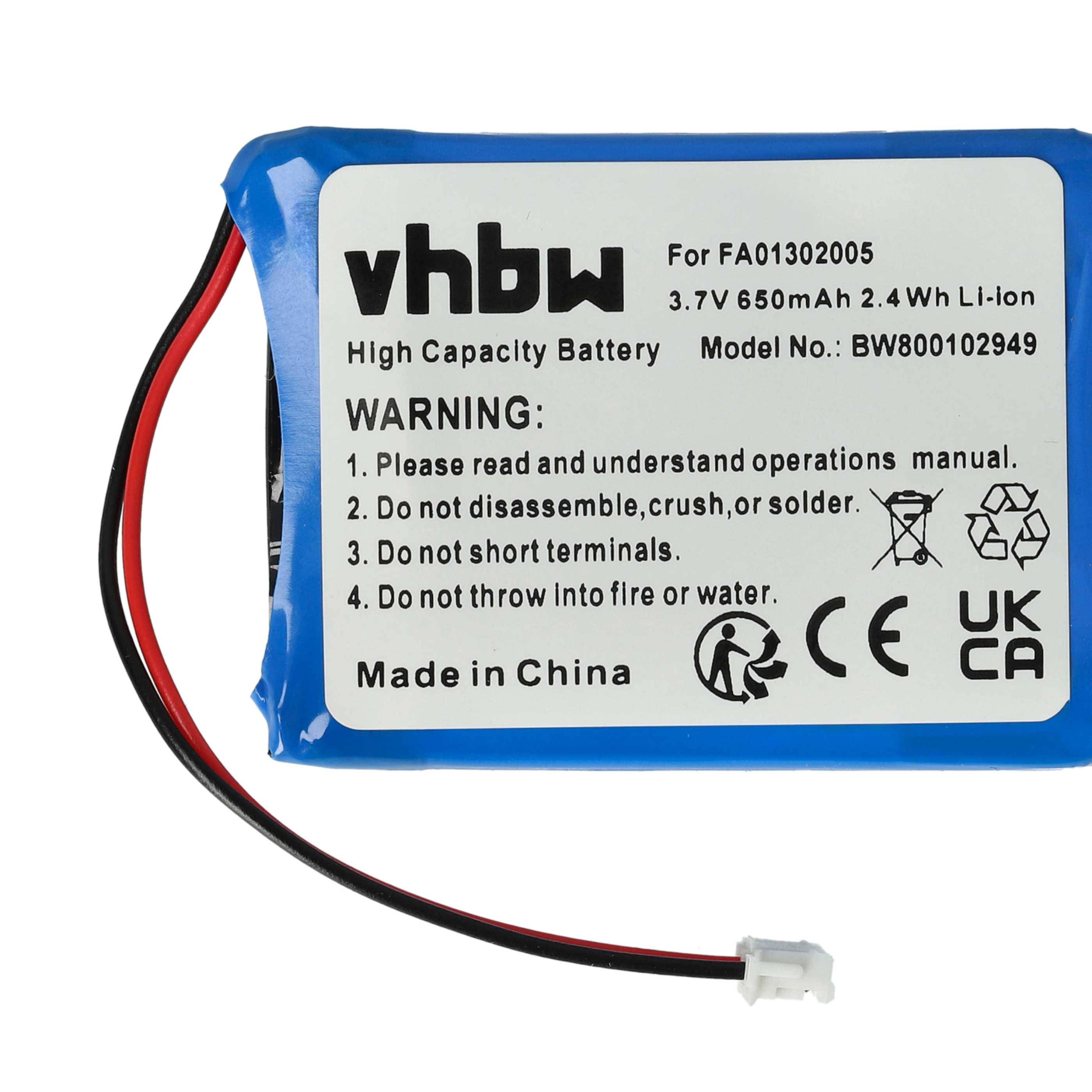 vhbw 3x Akku Ersatz für Avaya FA83601195 | für schnurlos Festnetz Telefon (650 mAh, 3,7 V, Li-Ion)