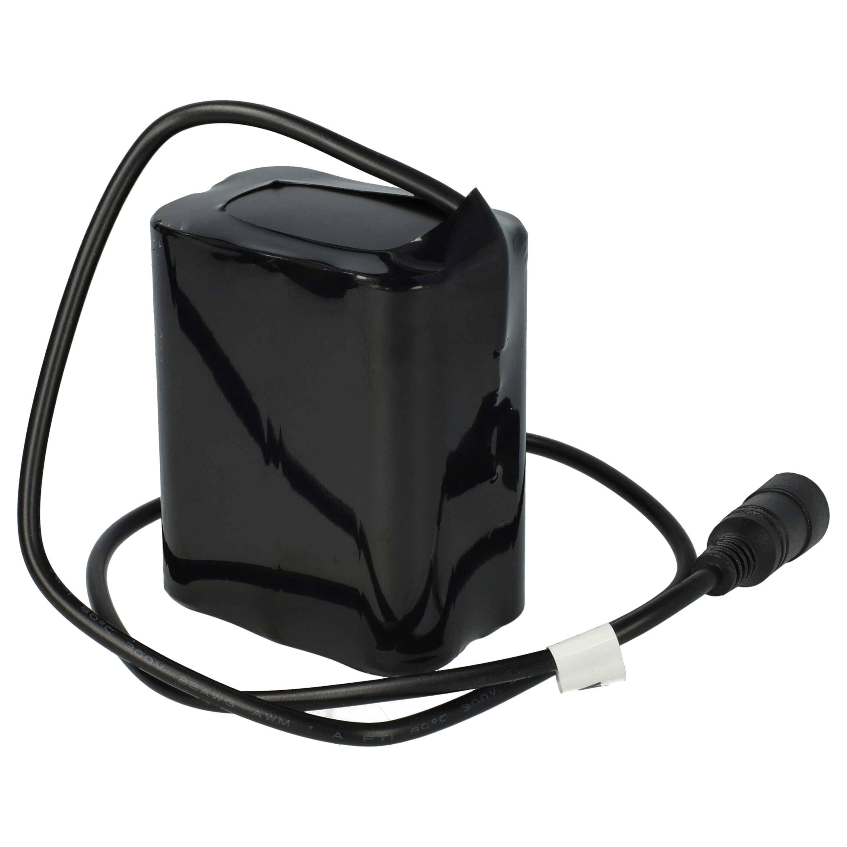 vhbw Akkupack kompatibel mit Supernova M99 Mini Pro B54, B54 Max Fahrradlampen (7800 mAh, 8,4 V, Li-Ion)